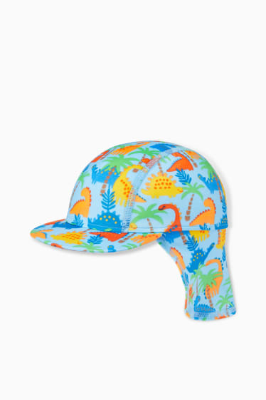 Bébés garçons - Dinosaure - ensemble de bain à protection UV pour bébé - 3 pièces - bleu clair