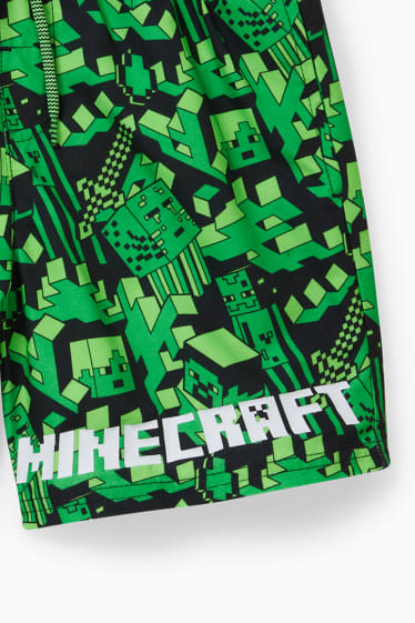 Kinder - Minecraft - Badeshorts - grün