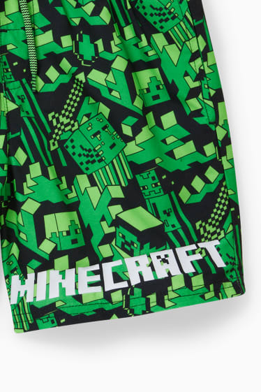 Kinder Jungen - Minecraft - Badeshorts - grün