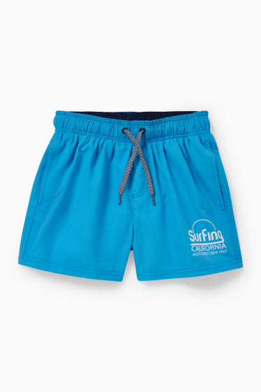 Enfants - Lot de 2 - shorts de bain - bleu