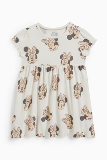 Bébés - Lot de 2 - Minnie Mouse - robes pour bébé - beige
