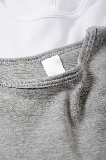 Niños - Pack de 3 - camisetas interiores - gris claro