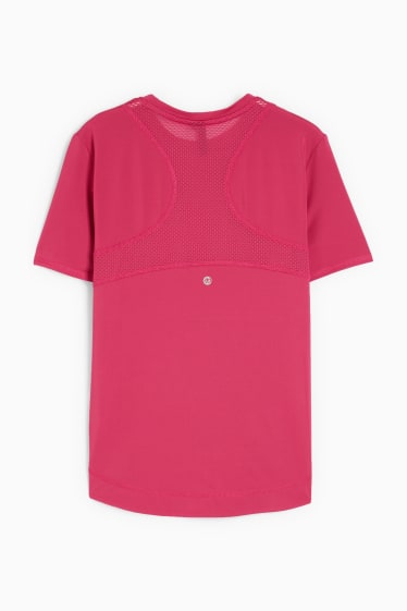 Dámské - Funkční tričko - tmavě růžová