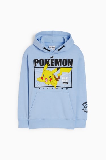 Niños - Pokémon - sudadera con capucha - azul claro