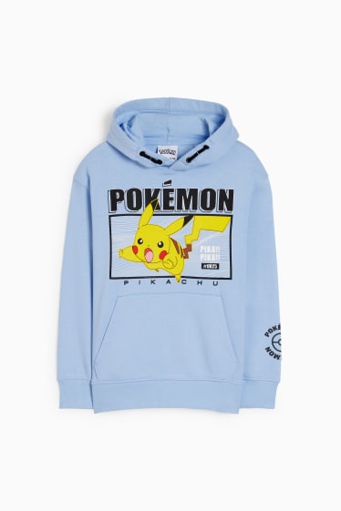 Bambini - Pokémon - felpa con cappuccio - azzurro