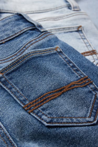Kinder - Multipack 2er - Straight Jeans - jeansblau