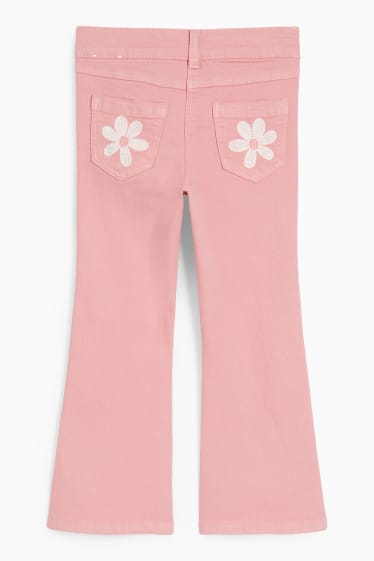 Kinder - Flared Jeans - rosa
