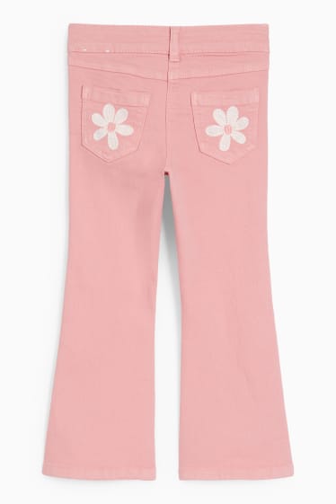 Kinderen - Flared jeans - roze