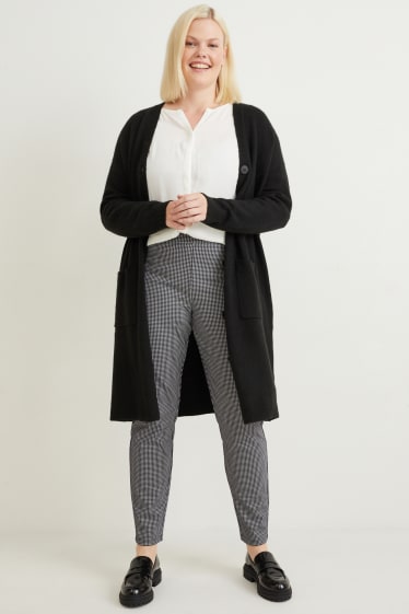 Dona - Leggings - de quadres - negre/blanc