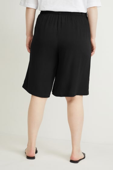 Donna - Shorts - vita alta - nero