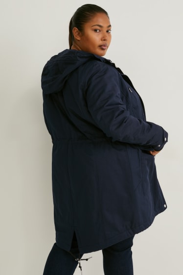 Women - Parka with hood - dark blue