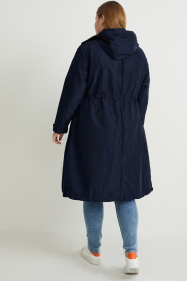 Donna - Parka con cappuccio - blu scuro