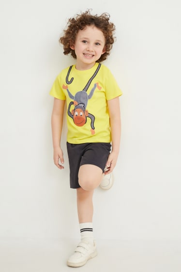 Children - Set - short sleeve T-shirt and shorts - 2 piece - yellow