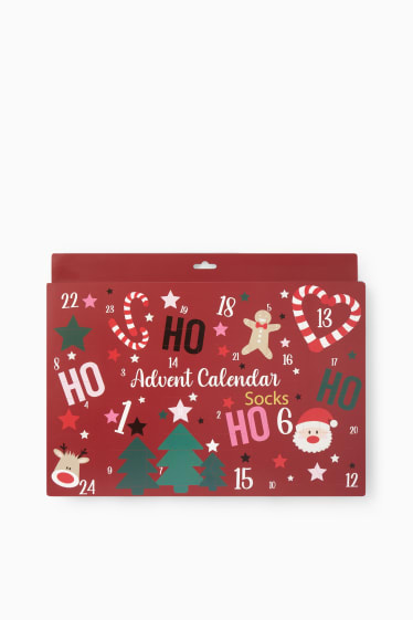 Dona - Calendari d’advent de mitjons - multicolor