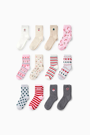 Damen - Socken-Adventskalender - bunt