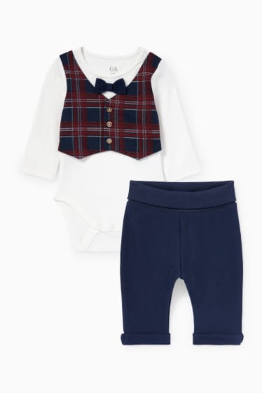 Babies - Baby outfit - 2 piece - dark blue