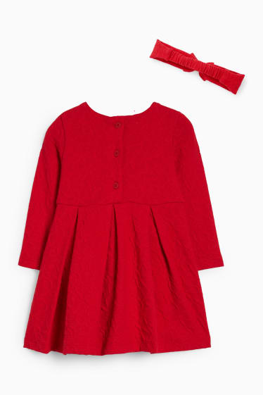 Bébés filles - Ensemble bébé - 2 pièces - rouge foncé