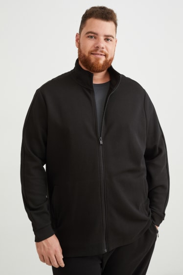 Men - Zip-through sweatshirt - black