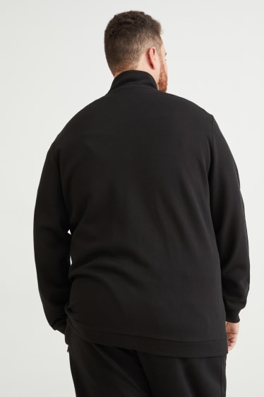 Men - Zip-through sweatshirt - black