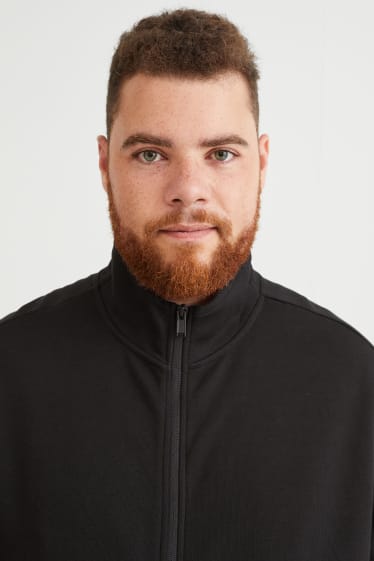 Men - Zip-through sweatshirt - black