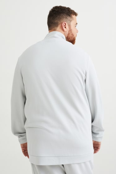 Hommes - Sweat zippé - gris clair