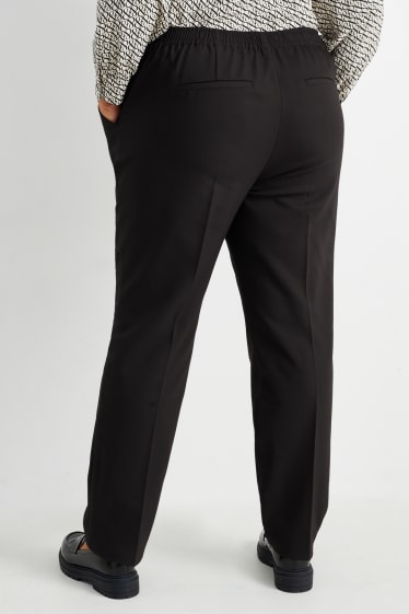 Dames - Pantalon - high waist - slim fit - zwart