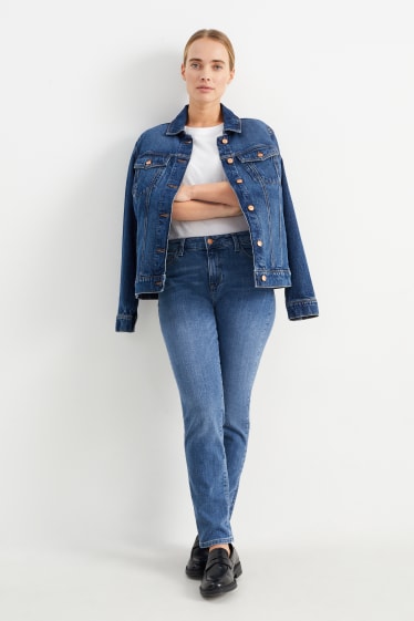 Femmes - Slim jean - mid waist - LYCRA®  - jean bleu