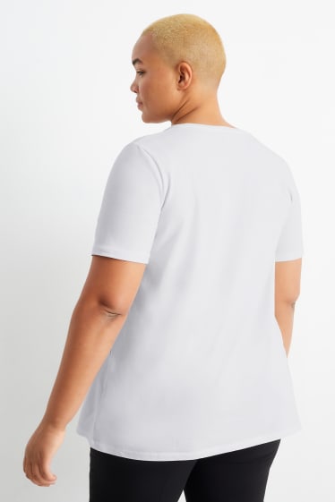 Damen - Multipack 2er - T-Shirt - weiss