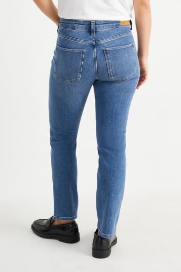 Femei - Slim jeans - talie medie - LYCRA®  - denim-albastru
