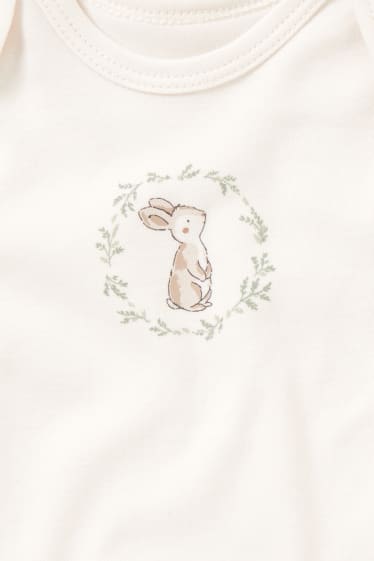 Baby: meisjes - Set van 5 - haasjes - rompertje - mintgroen