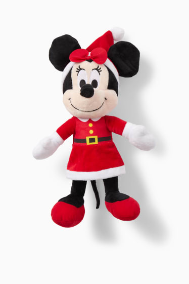 Kinderen: meisjes - Minnie Mouse - knuffel voor de kerst - donkerrood