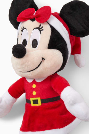 Kinderen: meisjes - Minnie Mouse - knuffel voor de kerst - donkerrood