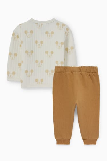 Bébés garçons - Mickey Mouse - ensemble doublé pour bébé - 2 pièces - blanc crème
