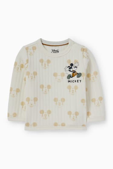 Bébés - Mickey Mouse - ensemble doublé pour bébé - 2 pièces - blanc crème