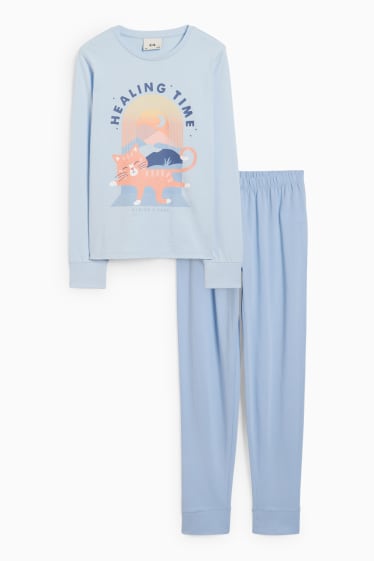 Bambine - Pigiama - 2 pezzi - azzurro