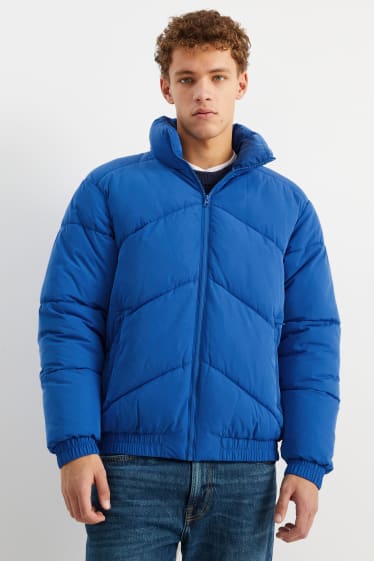 Men - Quilted jacket - blue