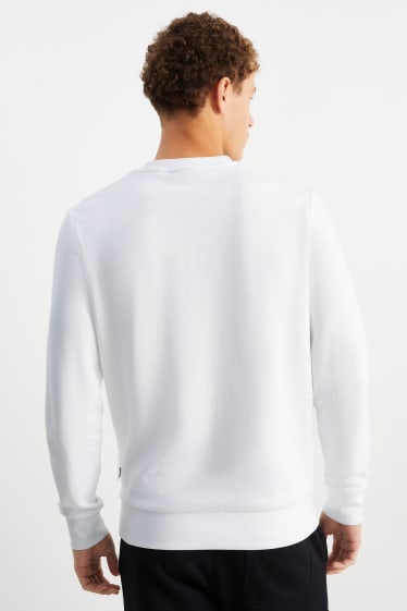 Bărbați - Bluză de molton - alb