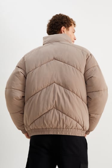 Men - Quilted jacket - taupe
