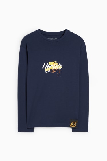 Enfants garçons - Naruto - haut à manches longues - bleu foncé