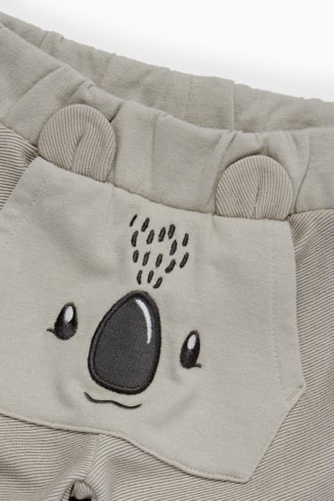 Bebés - Koala - pantalón de deporte para bebé - gris
