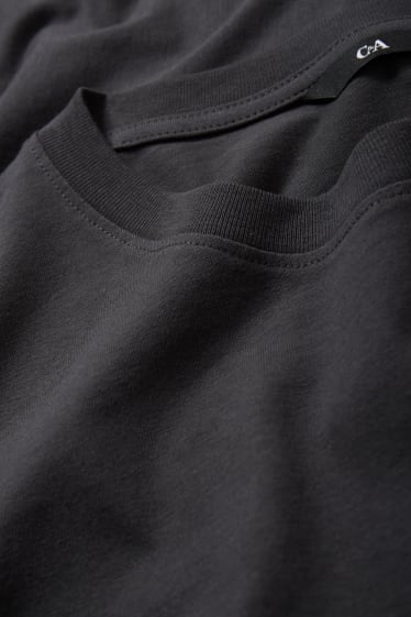 Herren - Langarmshirt - dunkelgrau
