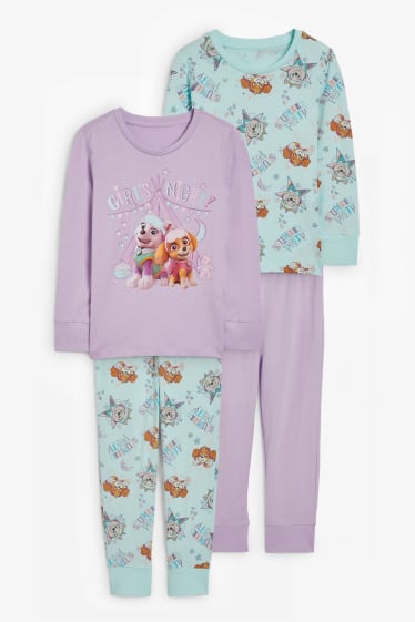 Enfants - Lot de 2 - Pat Patrouille - pyjama - 4 pièces - turquoise