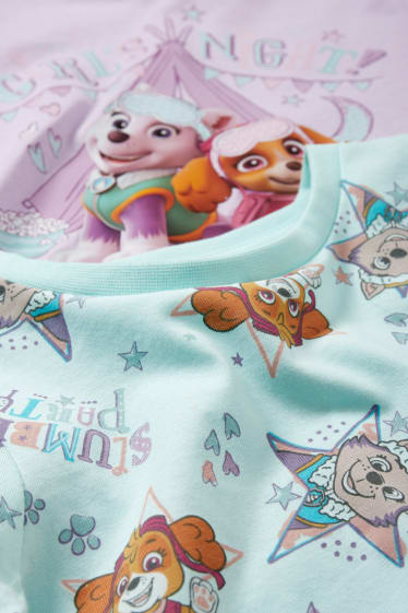Bambine - Confezione da 2 - PAW Patrol - pigiama - 4 pezzi - turchese