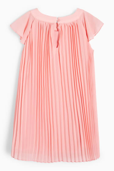 Kinder Mädchen - Plissee-Kleid - rosa