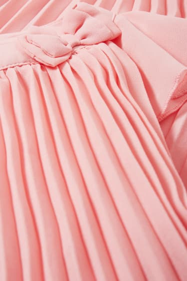 Kinder - Plissee-Kleid - rosa