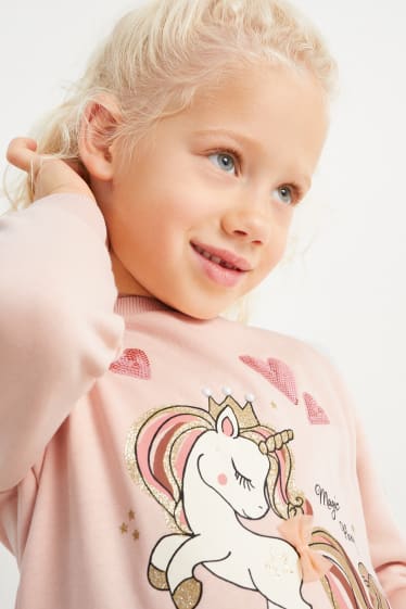 Kinderen - Eenhoorn - sweatshirt - roze
