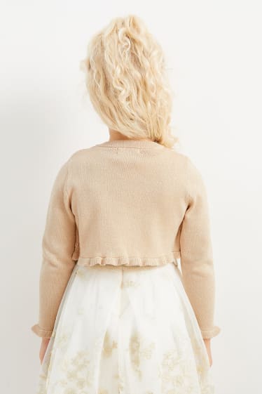 Kinder - Strick-Bolero - beige