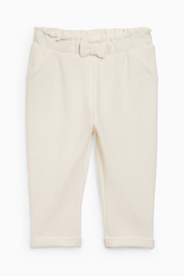 Bébés filles - Pantalon de jogging bébé - blanc crème