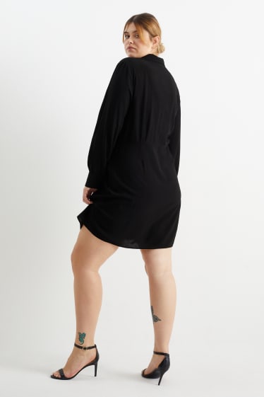 Kobiety - CLOCKHOUSE - sukienka bluzkowa - czarny
