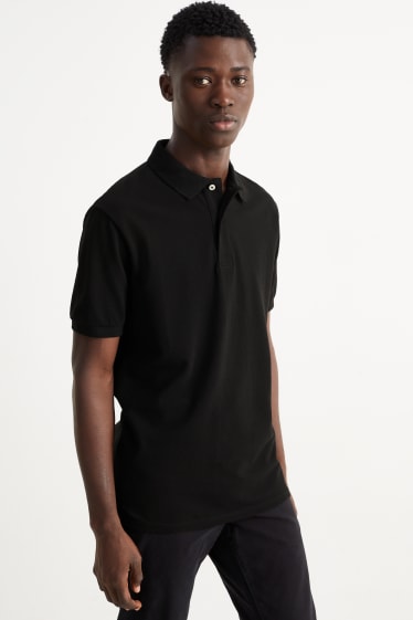 Herren - Poloshirt - schwarz